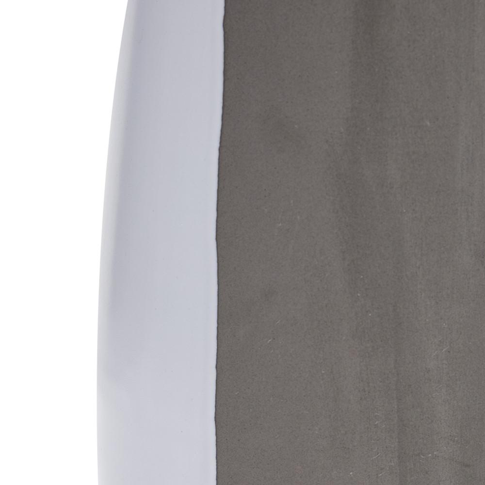 White Ceramic Vase Half Grey (A+D)
