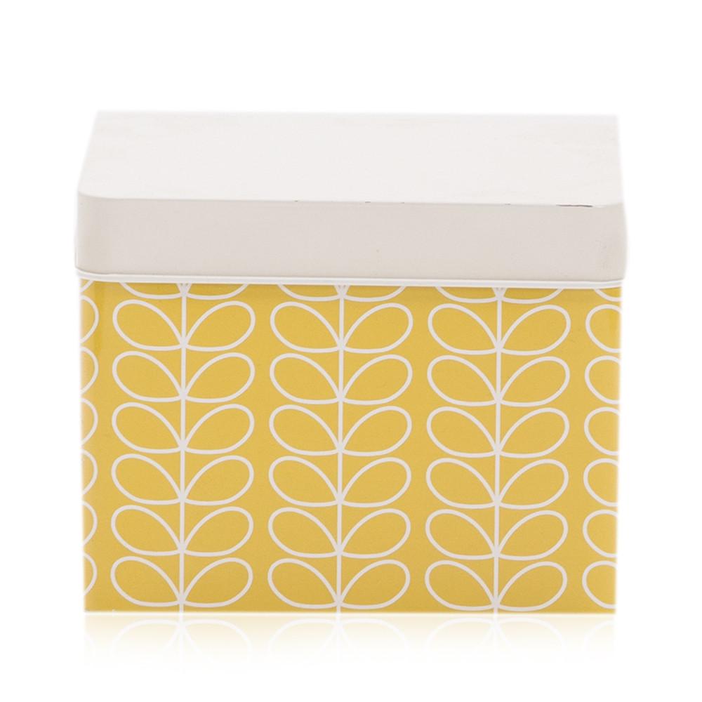 Yellow Aluminum Printed Square Tin Small (A+D)
