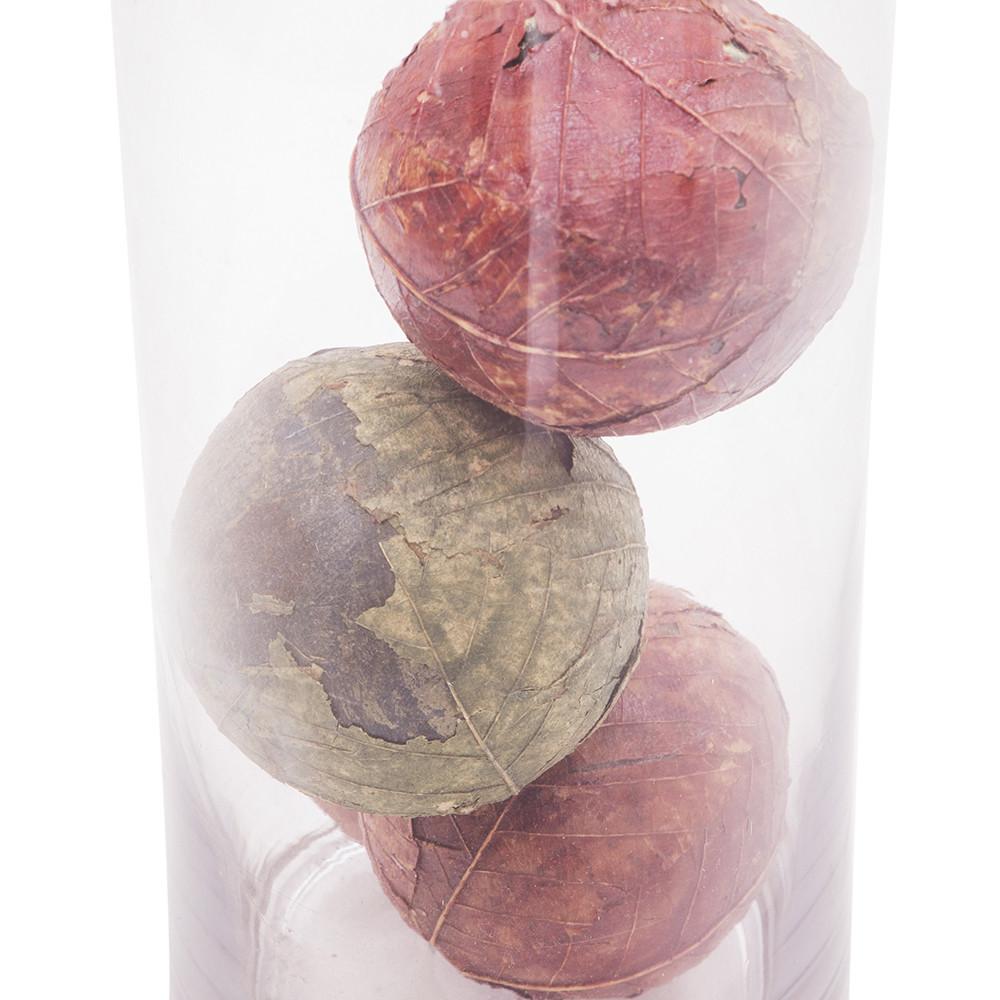 Multi Glass Cylinder with Leaf Balls (A+D)