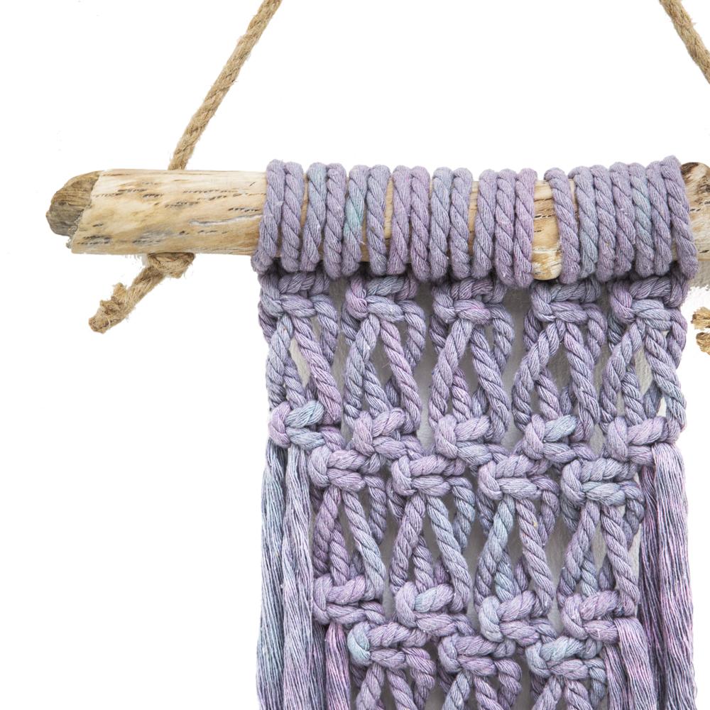 1030 (A+D) Purple Long Hanging Macrame