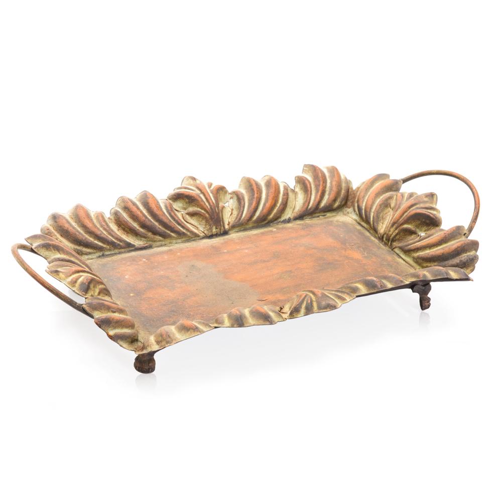 Gold Fleur De Lis Tray (A+D)