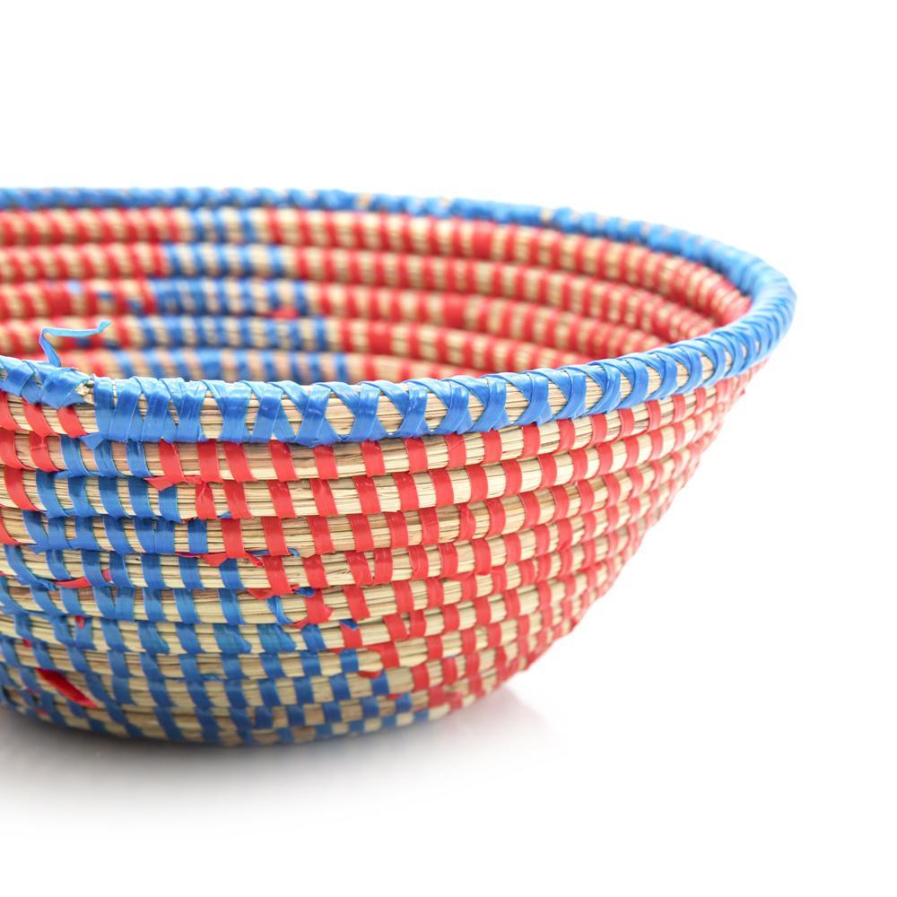 Red Woven Moroccan Style Basket (A+D)