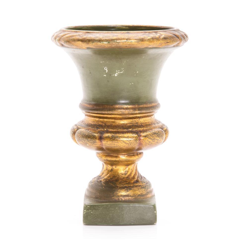 Green Ceramic Regal Planter (A+D)