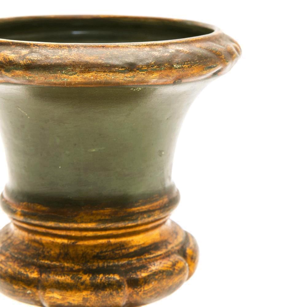 Green Ceramic Regal Planter (A+D)