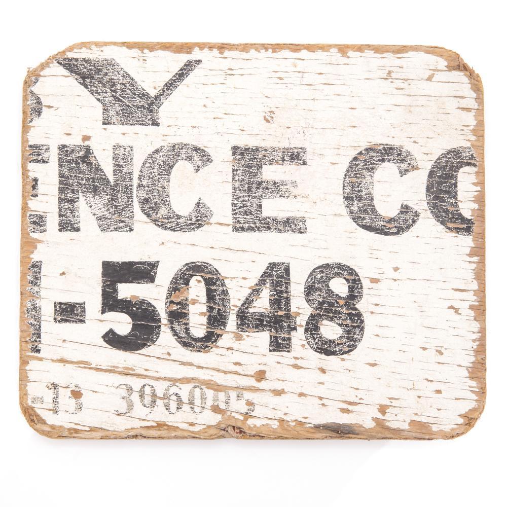 White Wood Address Plaque (A+D)