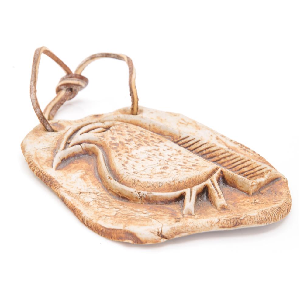 Tan Ceramic Bird Plaque (A+D)