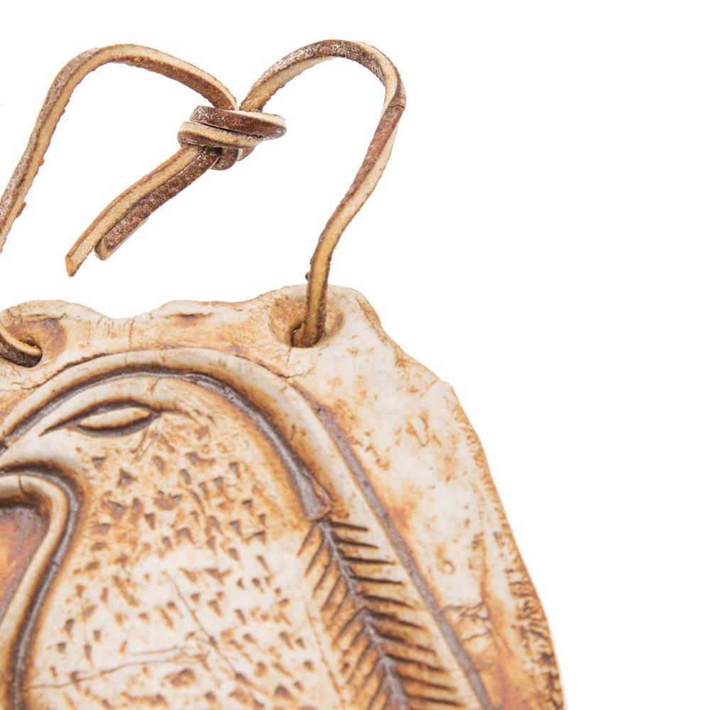 Tan Ceramic Bird Plaque (A+D)