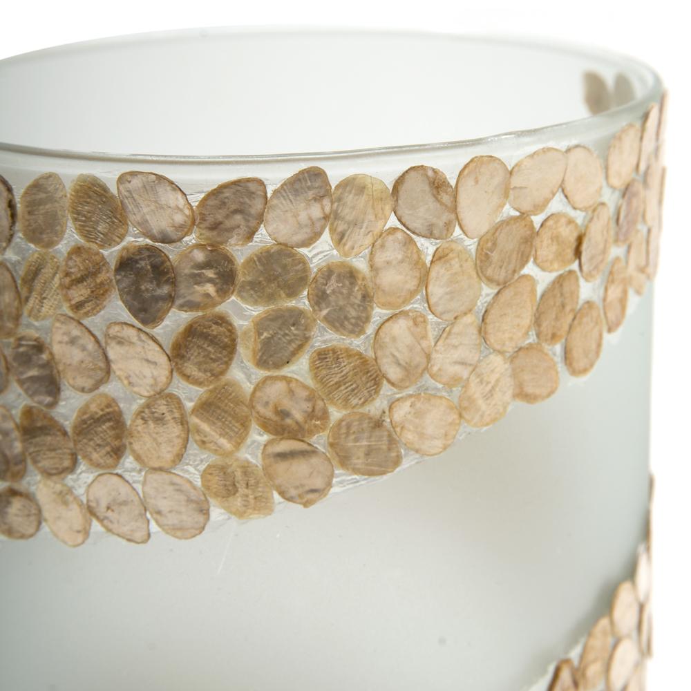 Glass Gold Stripe Cylinder Tall (A+D)