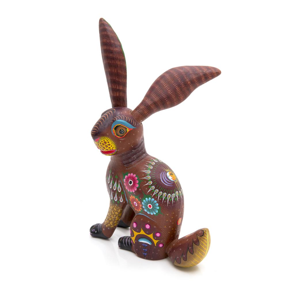Wood Dark Painted Rabbit (A+D)