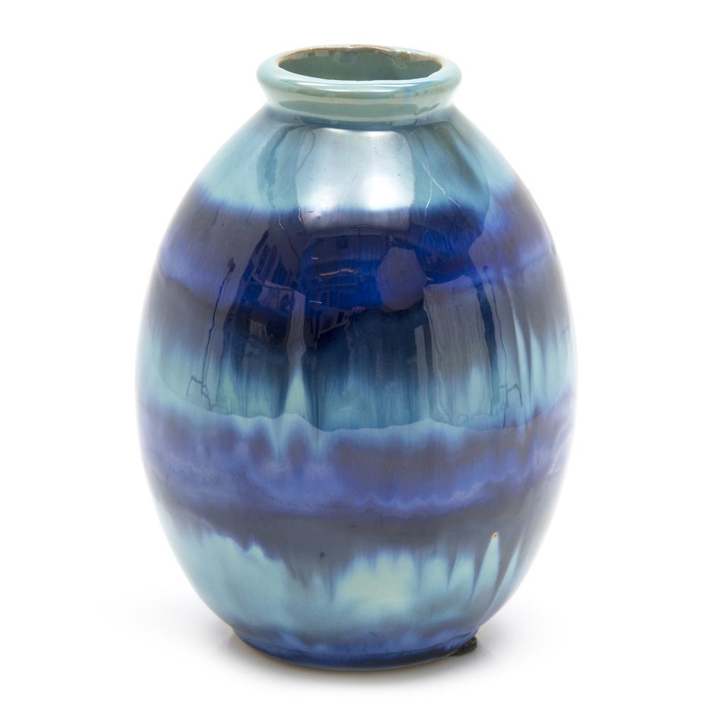 Blue Melting Glaze Vase (A+D)