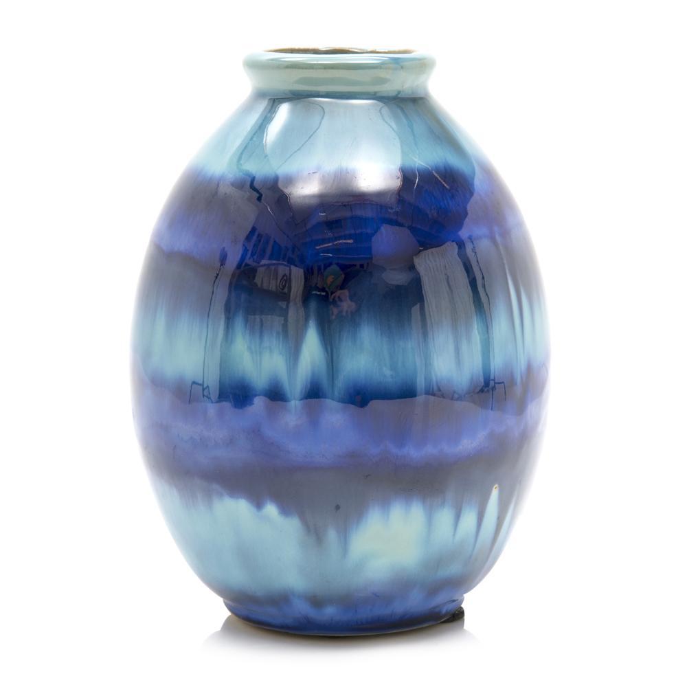 Blue Melting Glaze Vase (A+D)