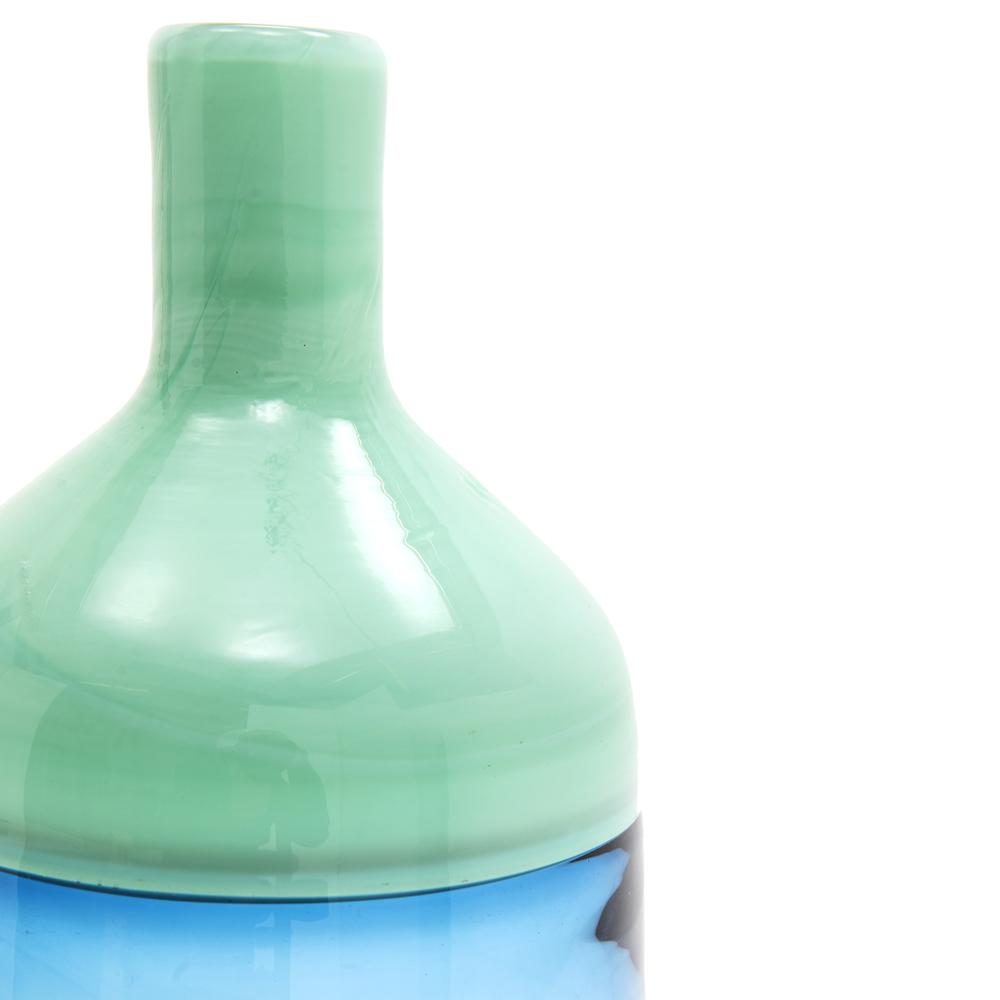 Green Aqua Glass Vase (A+D)