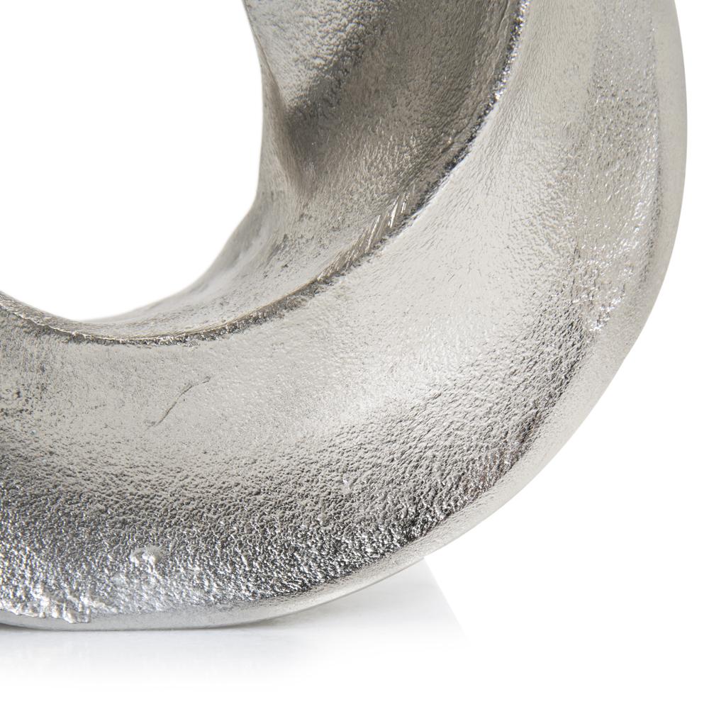 Silver Twisted Ring Table Sculpture (A+D)