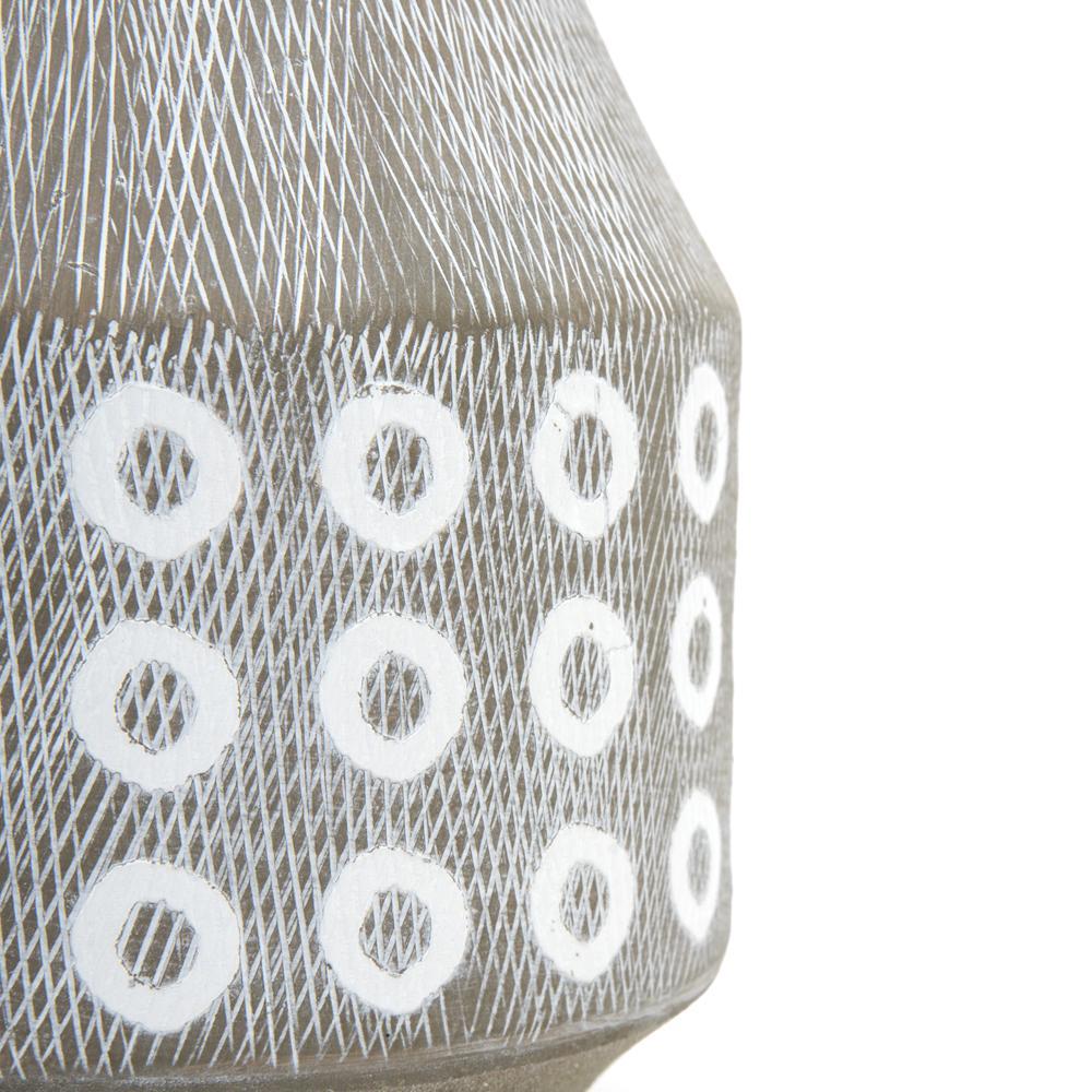 Grey White Circle Ceramic Vase (A+D)