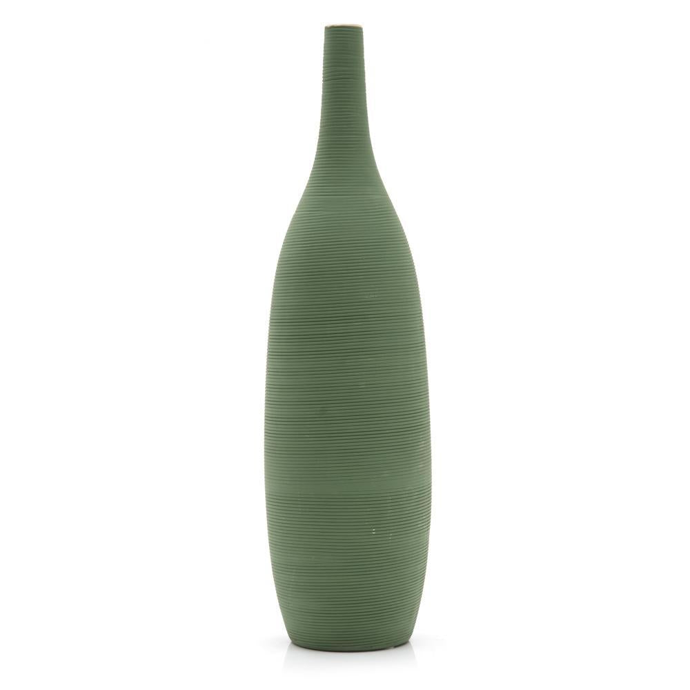 Green Ribbed Vase (A+D)