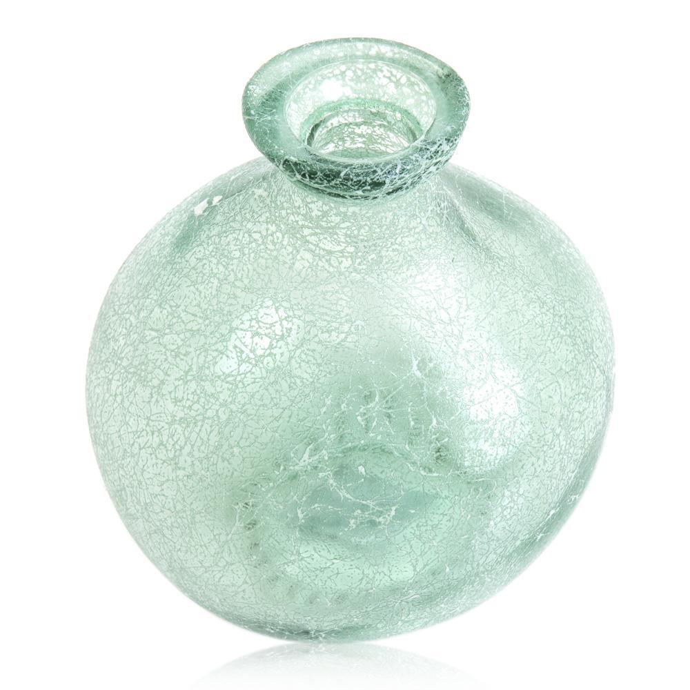 Green Glass Organic Vase (A+D)