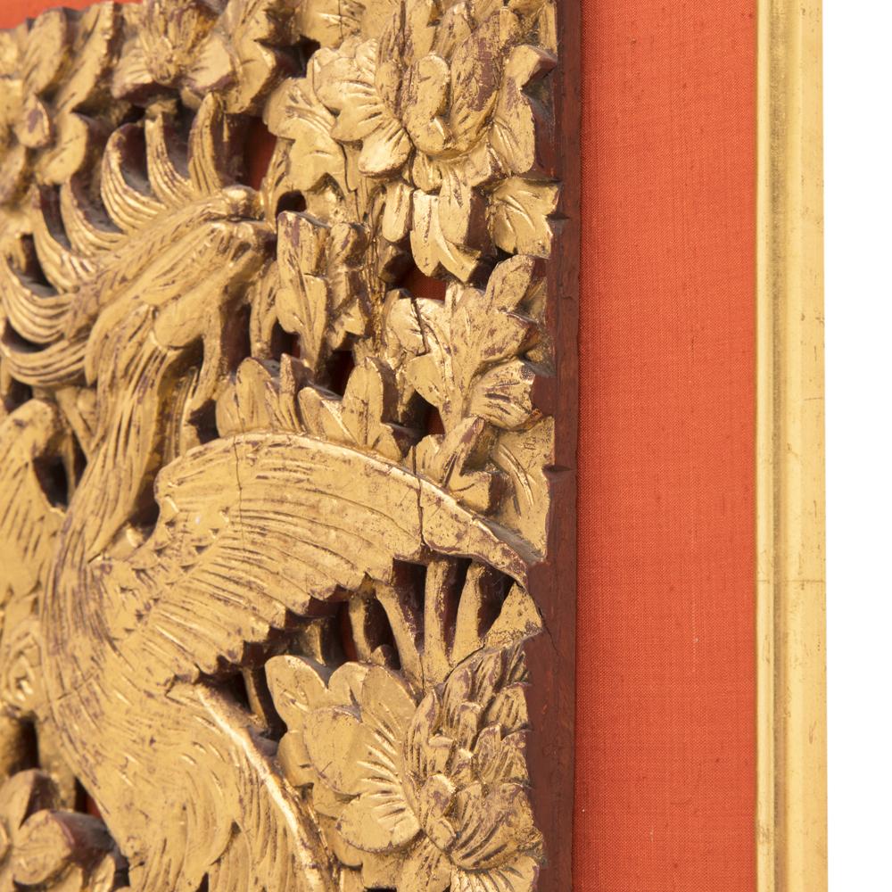 0048 (A+D) Gold Phoenix Carving