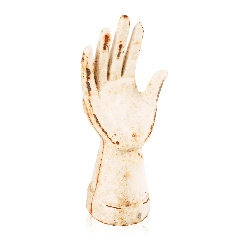 White Iron Hand Sculpture (A+D)