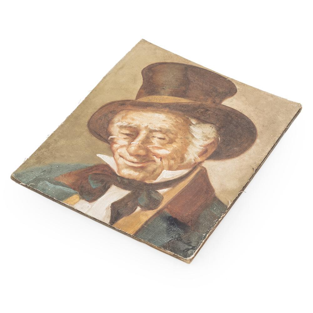 00.11 (A+D) Tan Oil Painting of a Gentleman
