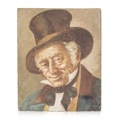 00.11 (A+D) Tan Oil Painting of a Gentleman