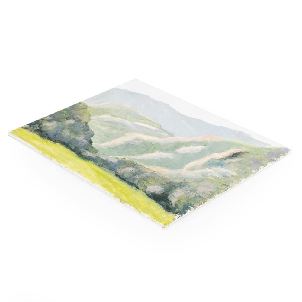 Blue Oil Painting of a Landscape (A+D)