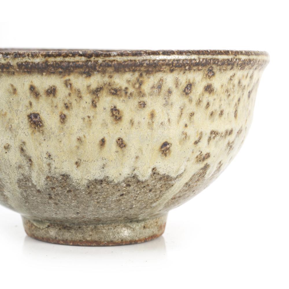 Cream Tan Stoneware Bowl (A+D)