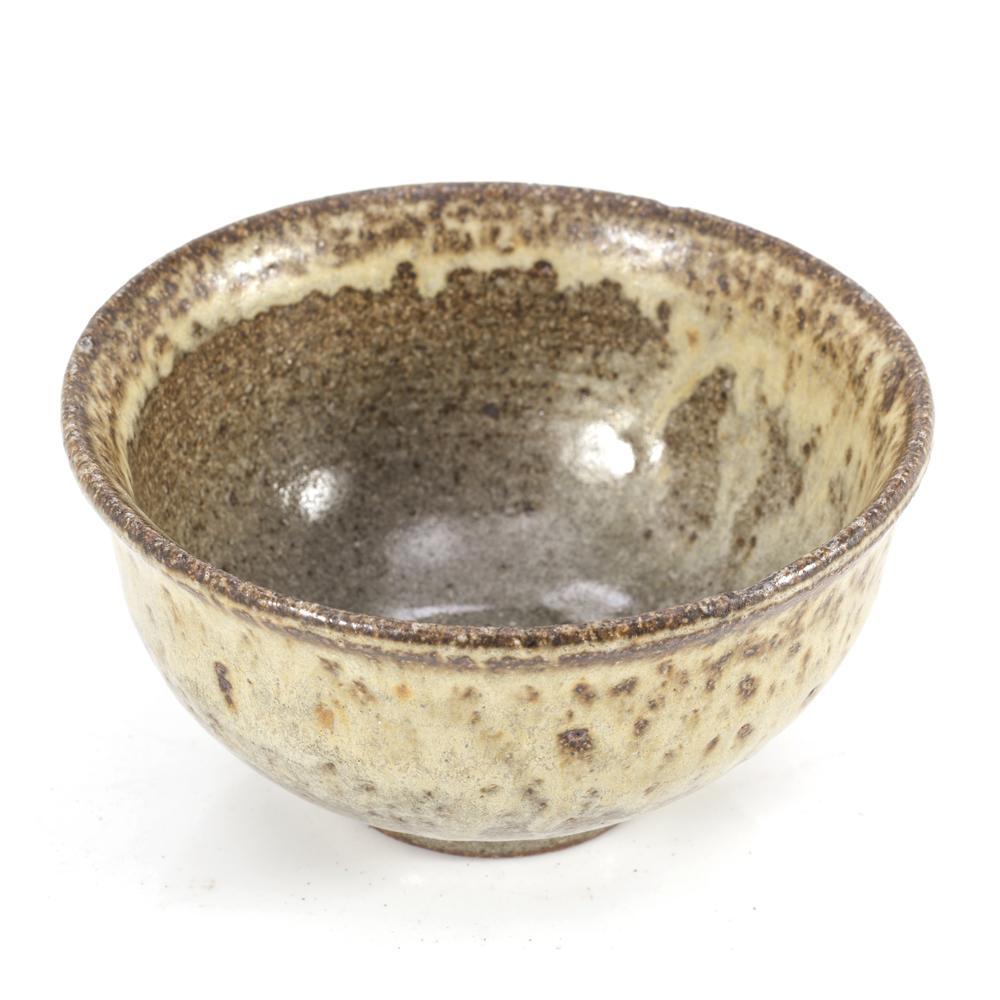 Cream Tan Stoneware Bowl (A+D)