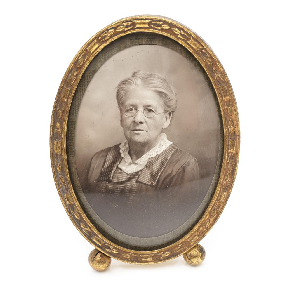 Gold Framed Photo of Old Woman (A+D)