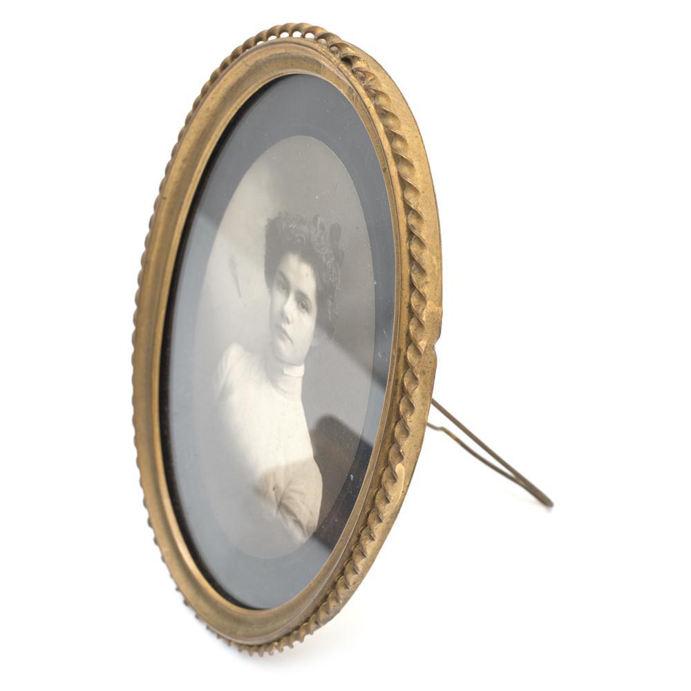 0042 (A+D) Framed Photo of Young Woman