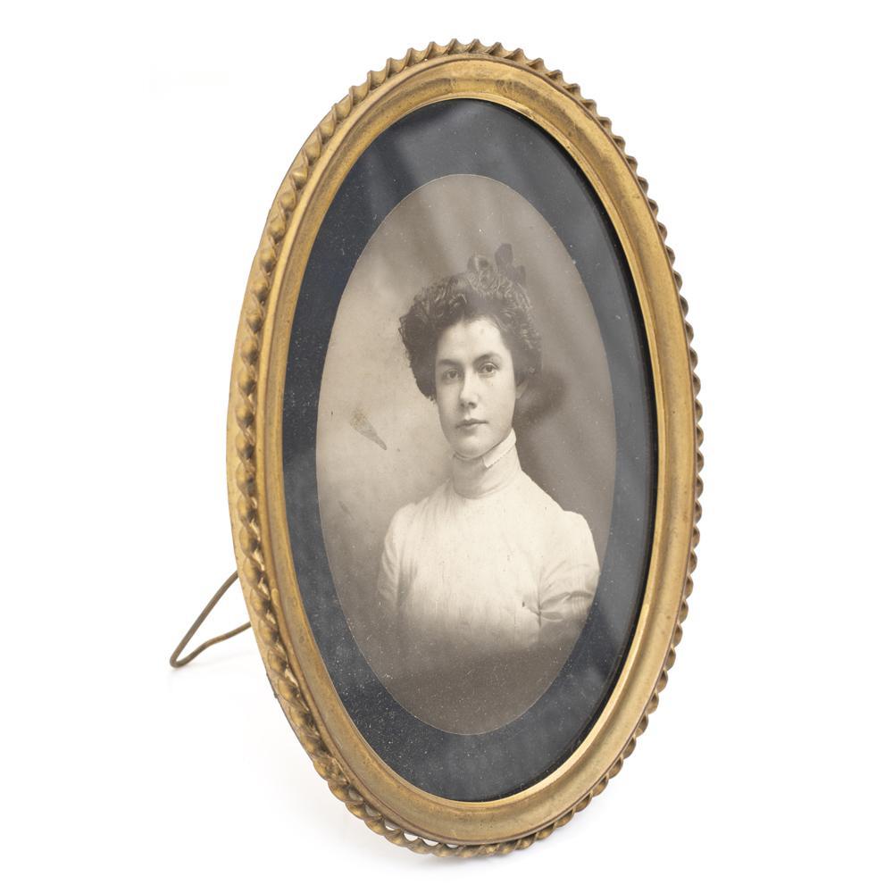 0042 (A+D) Framed Photo of Young Woman