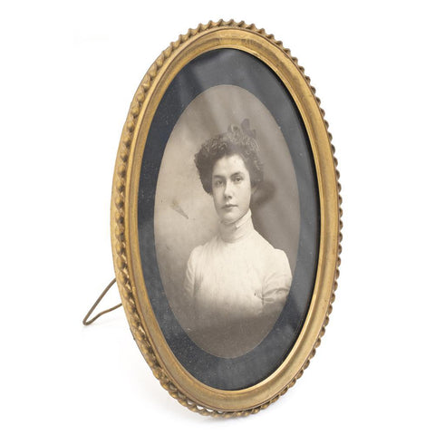 0042 (A+D) Framed Photo of Young Woman