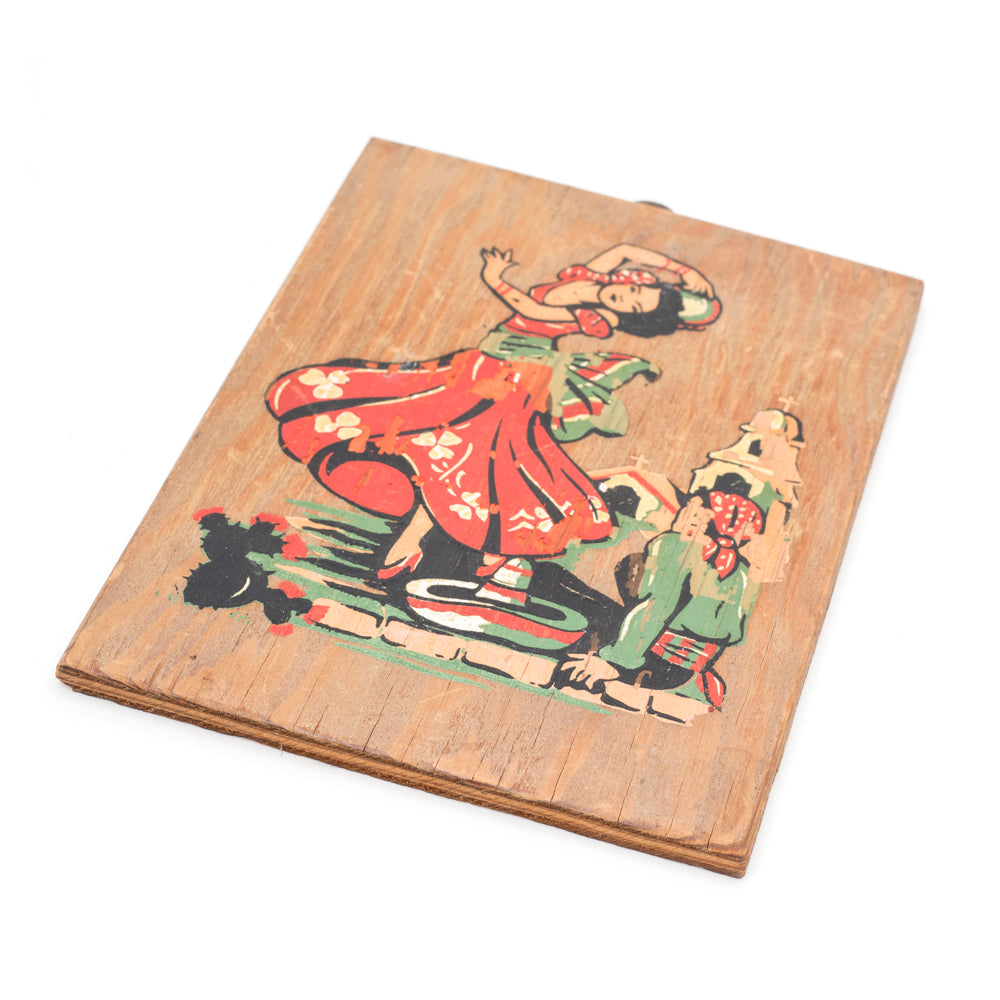 Multi Wood Panel Salsa Dancer Painting (A+D)