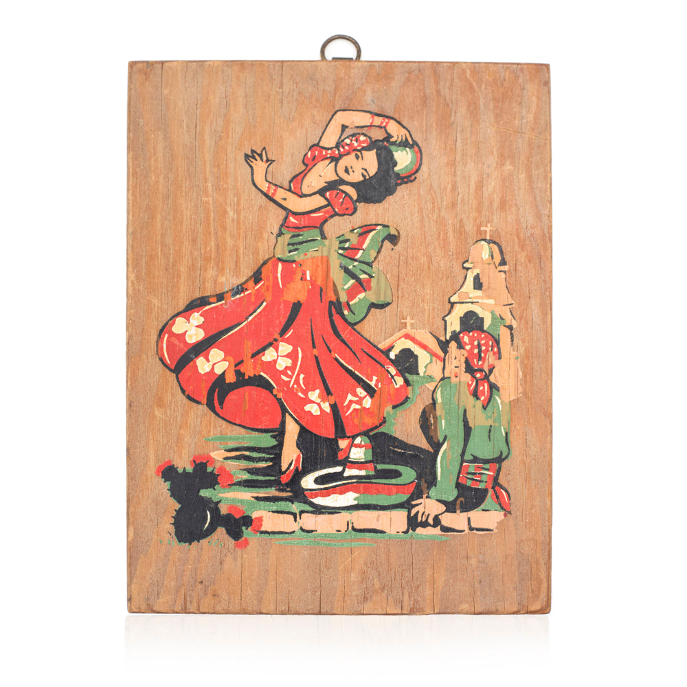 Multi Wood Panel Salsa Dancer Painting (A+D)