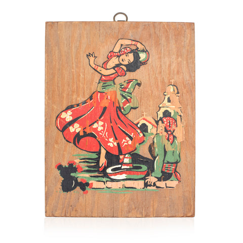 Multi Wood Panel Salsa Dancer Painting (A+D)