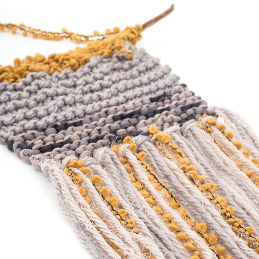 1094 (A+D) Grey Mustard Macrame