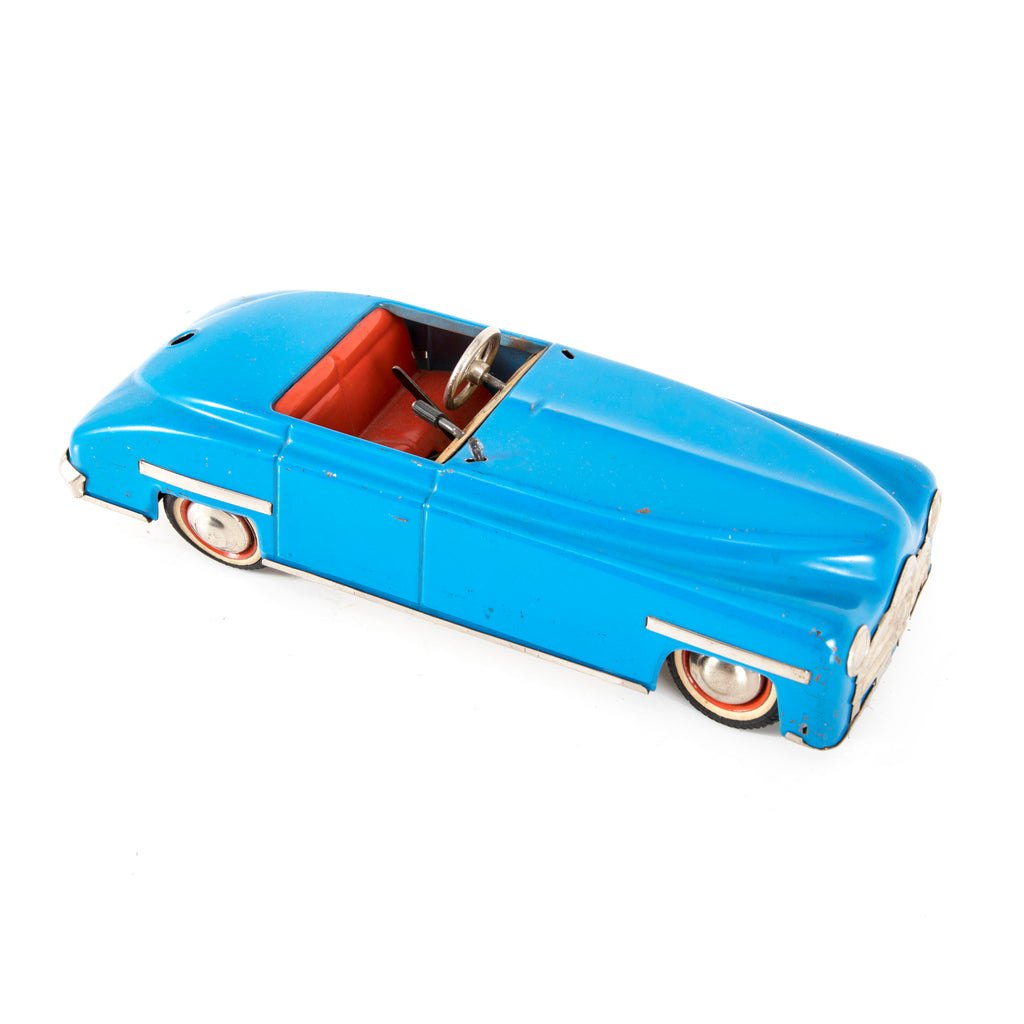 Blue Metal Vintage Toy Car (A+D)