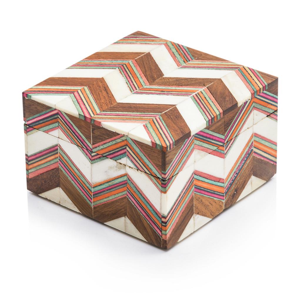 Multi Wood Chevron Box (A+D)