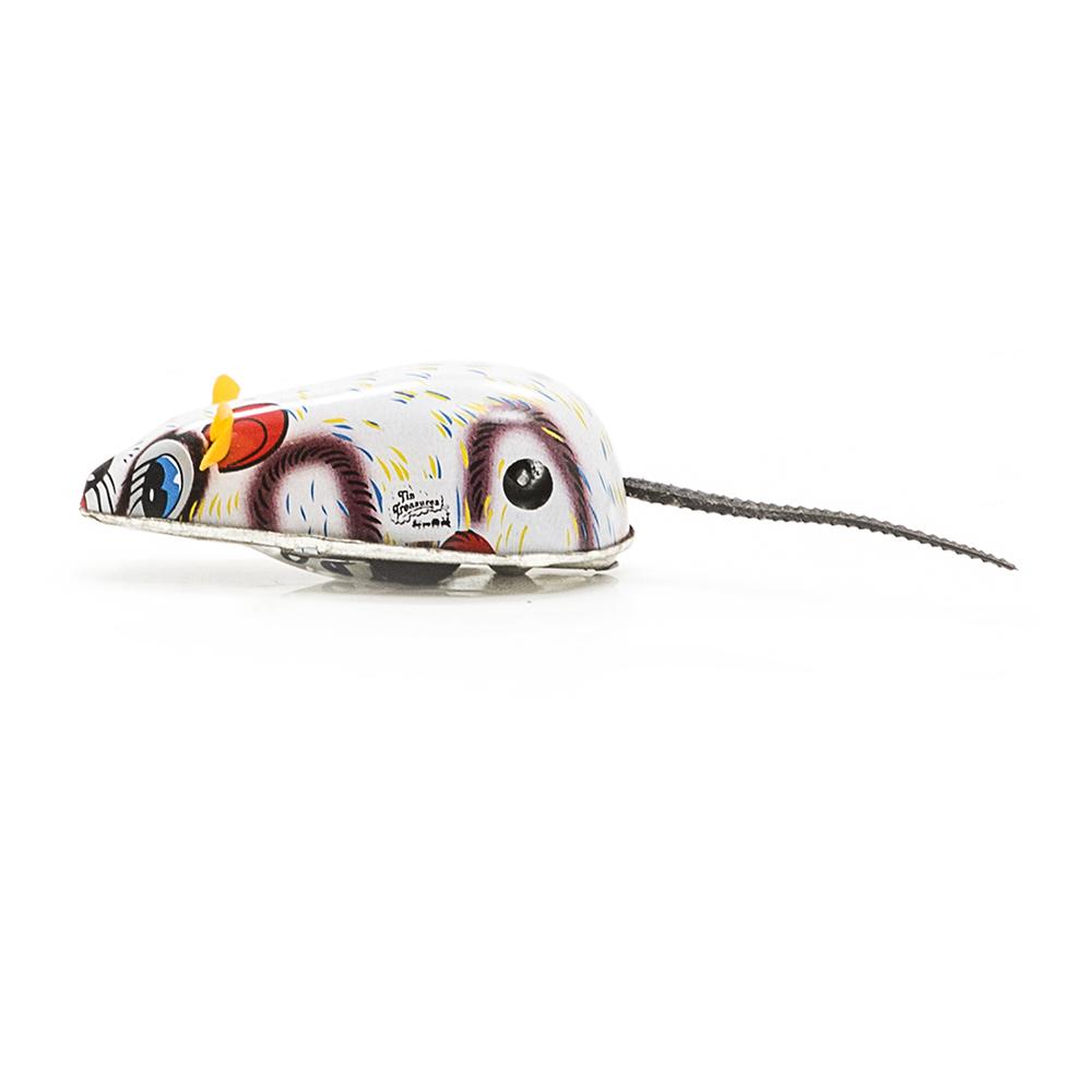 White Metal Vintage Mouse Toy (A+D)