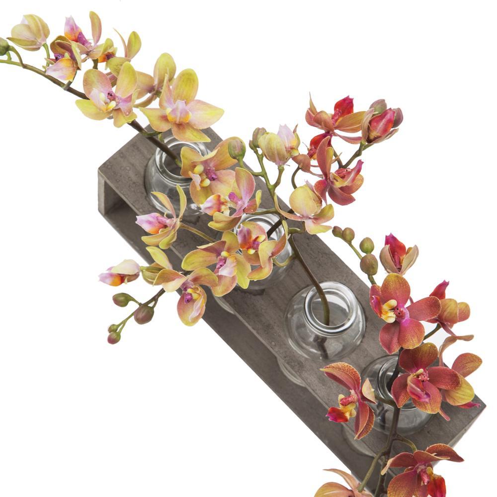 Grey 4 Bottle Glass Planter (A+D)