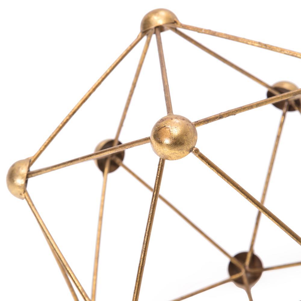 Gold Geometric Table Sculpture (A+D)