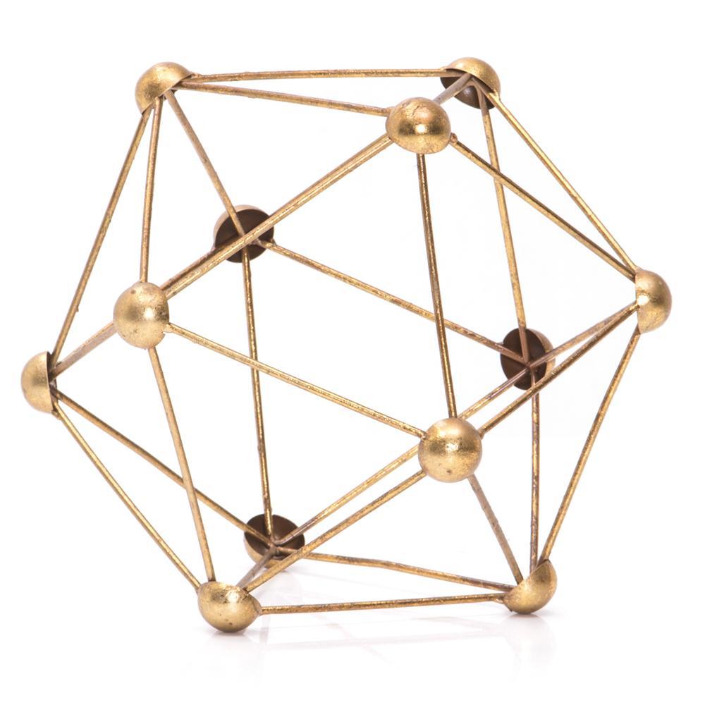 Gold Geometric Table Sculpture (A+D)
