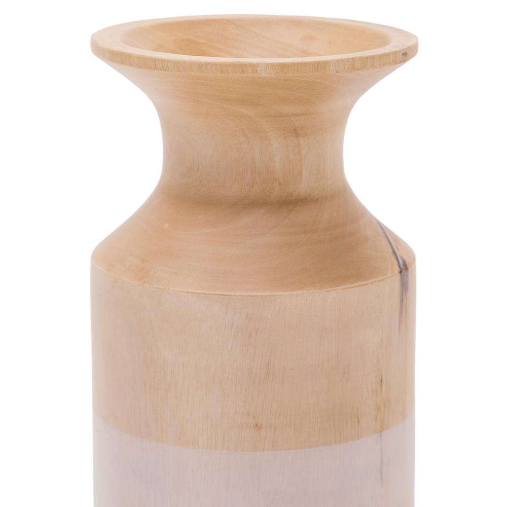 Terracotta Wood Fluted Vase (A+D)