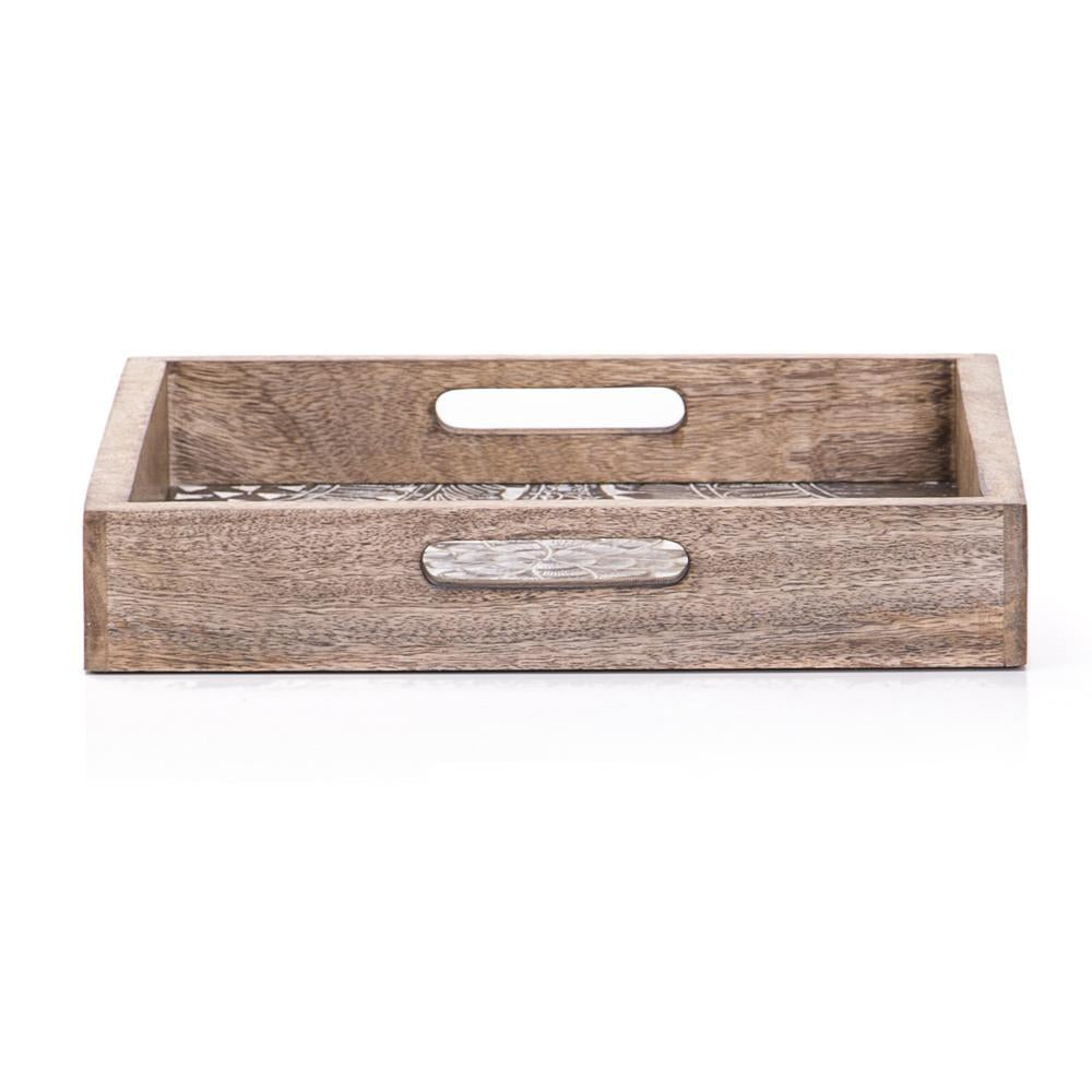 Wood Light Square Tray (A+D)