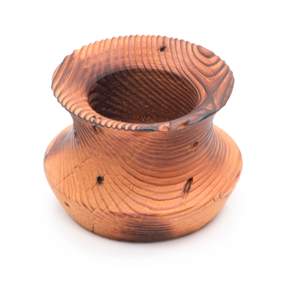 Brown Burnt Wood Bowl (A+D)
