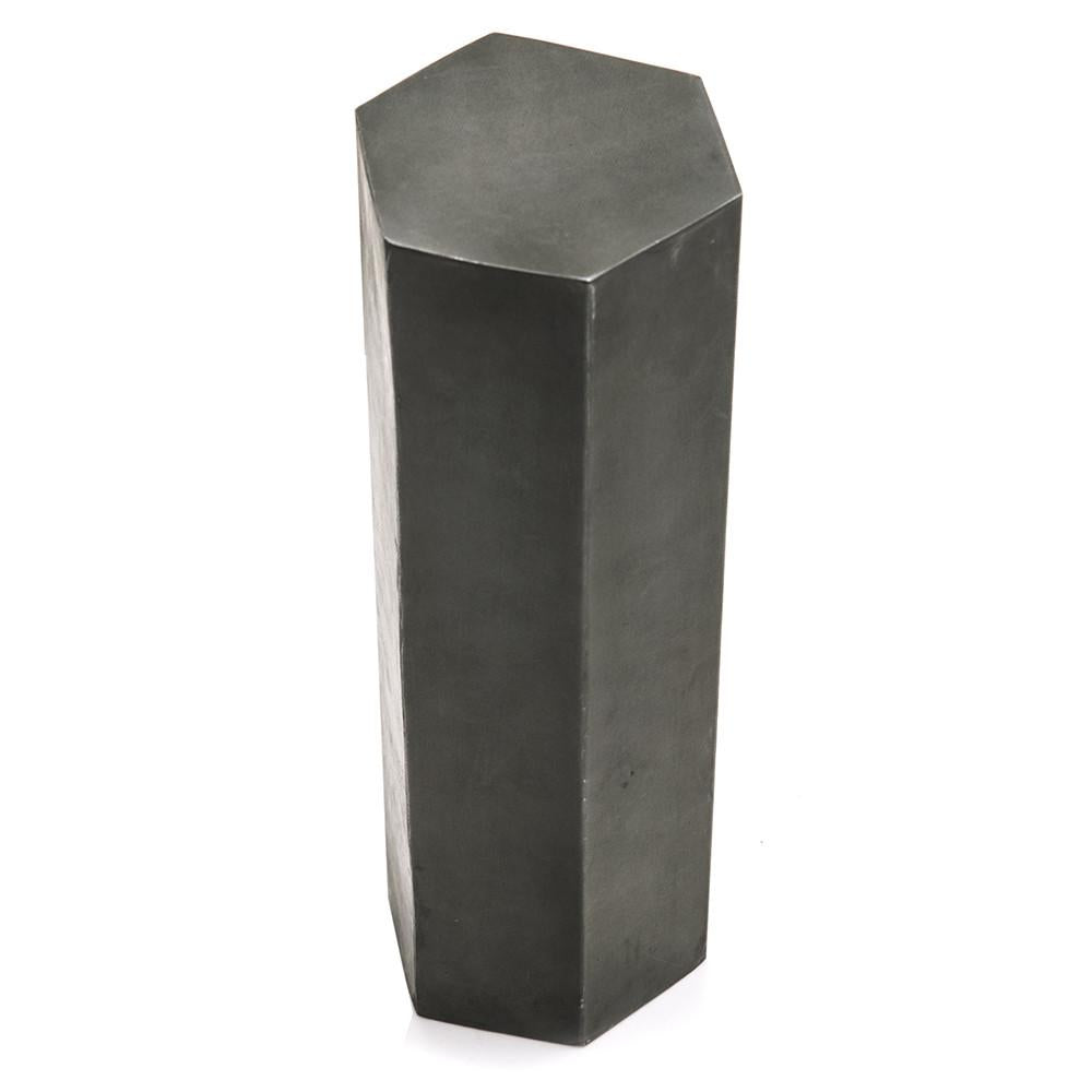 Black Metal Table Sculpture Hexagon (A+D)