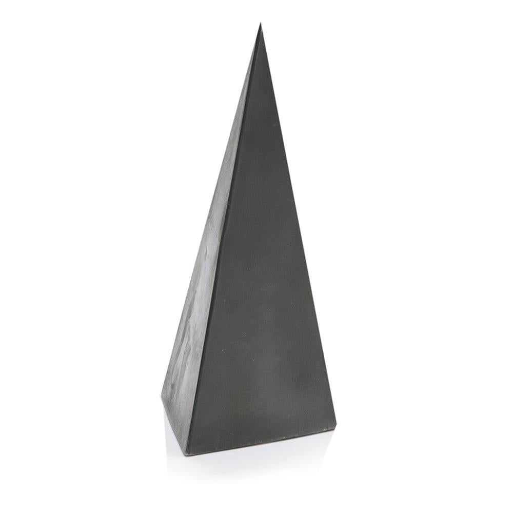 Black Metal Table Sculpture Pyramid (A+D)