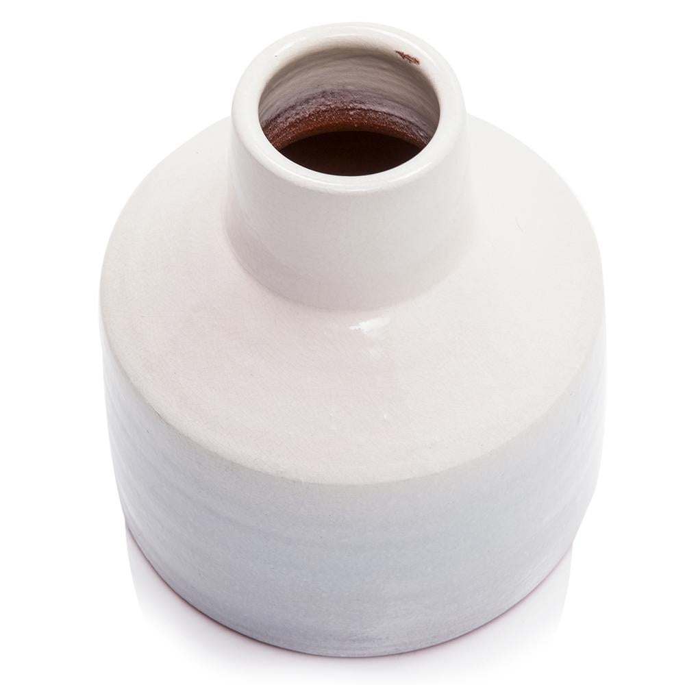 White Ceramic Stump Vase (A+D)