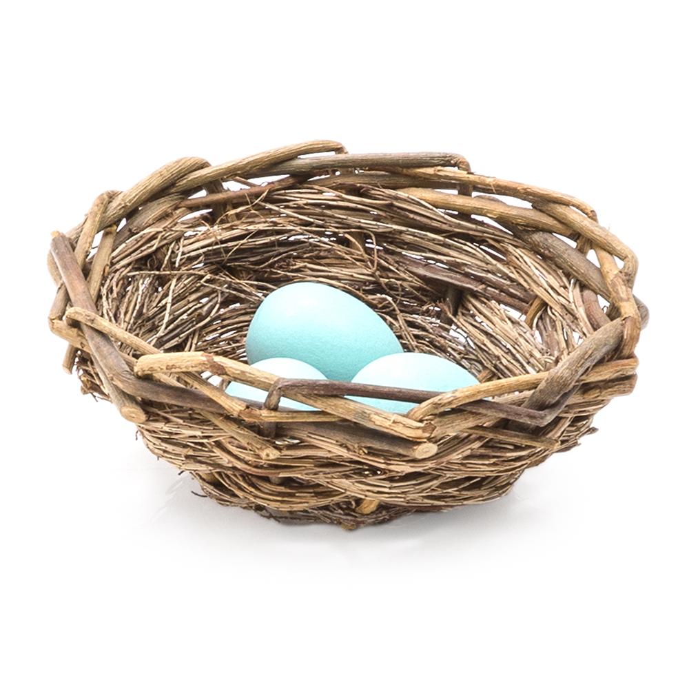 Tan Wicker Birds Nest (A+D)