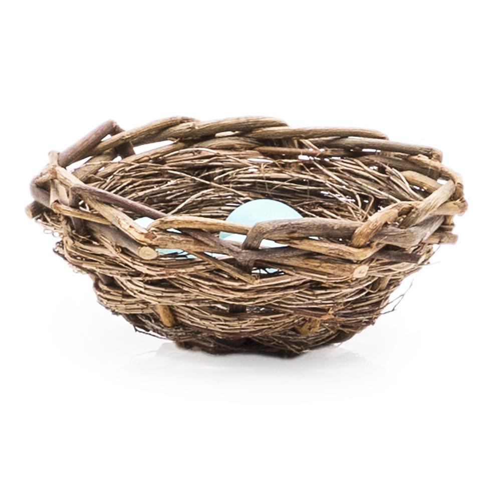 Tan Wicker Birds Nest (A+D)