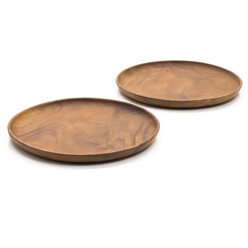 Wood Dark Plate large (A+D)